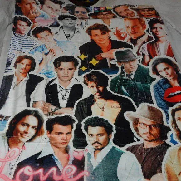 NEW JOHNNY DEPP COLLAGE OF CHARACTERS THROUGH THE YEARS 51X62