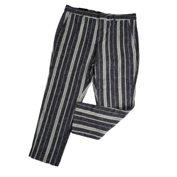 Banana Republic Blue and White Stripe Avery Pants 12