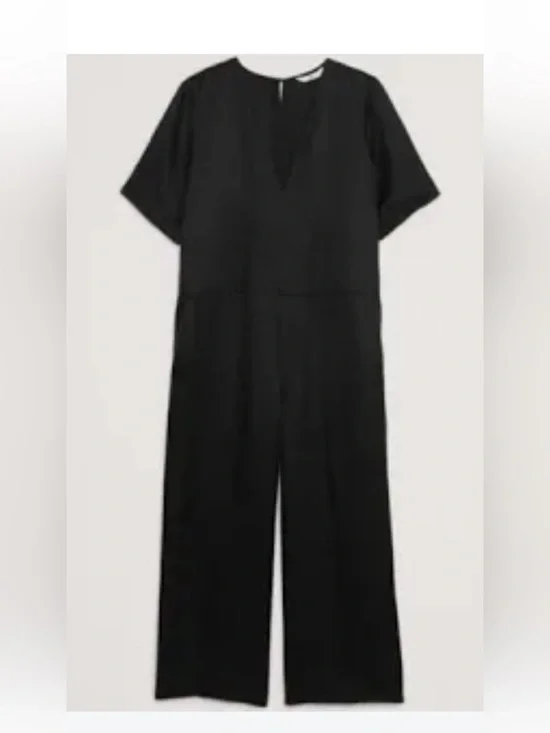 Banana Republic Blend Linen Wide Leg Jumpsuit