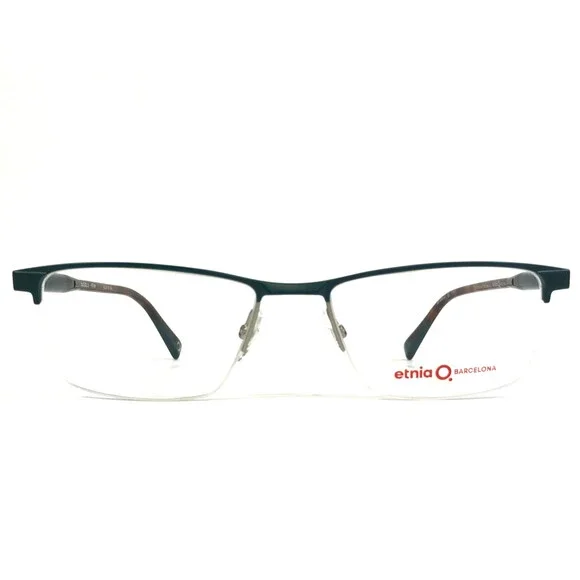 Etnia Barcelona Eyeglasses Frames KASSEL 3 PTHV Petrol Havana Half Rim 56-18-148