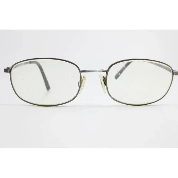 IZOD Eyeglasses IZ 032 Gunmetal Oval Metal Frame Glasses 47-17-140 Mens Womens