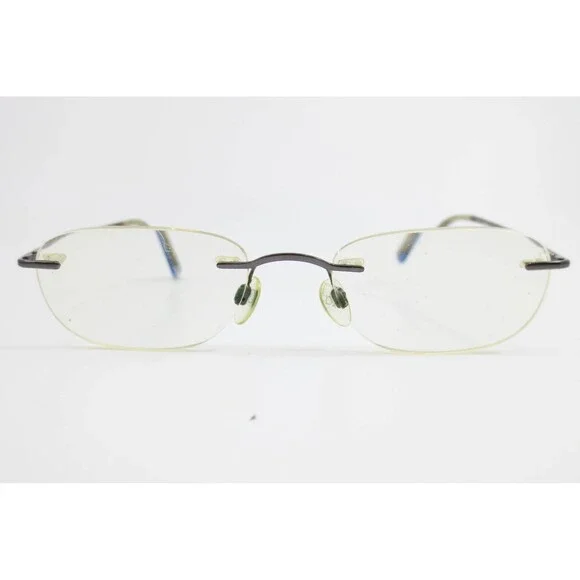 Ocean Pacific OP Eyeglasses Rimless Gunmetal Rectangular Frames L140mm 48-17-140