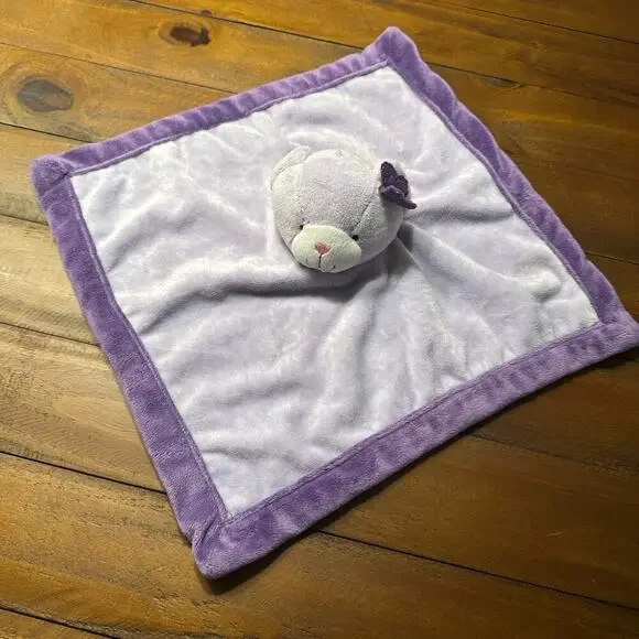 Tiddliwinks Purple Bear Baby Lovey Security Blanket Plush Replacement