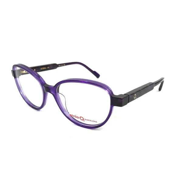 Etnia Barcelona Eyeglasses Frames ASTERIA PU Purple Marble Cat Eye 52-16-138