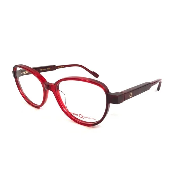 Etnia Barcelona Eyeglasses Frames ASTERIA RDBX Red Bordeaux Cat Eye 52-16-138