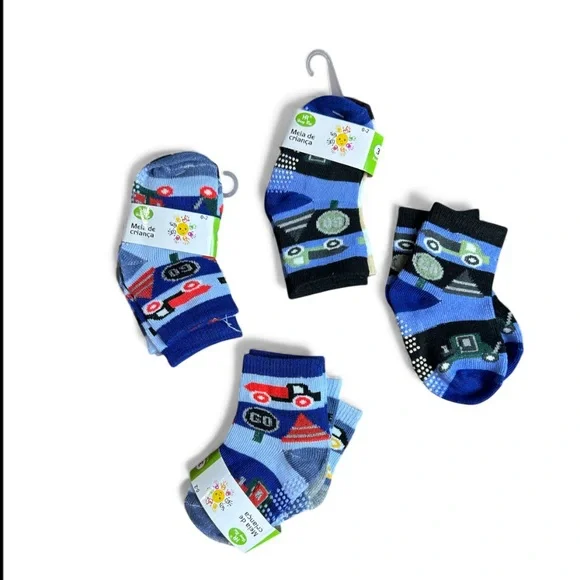 Baby Toddler Socks NEW 9 total Size 0-2
