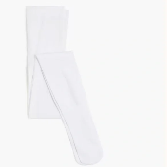 J crew Girls' nylon tights white xxs/xs