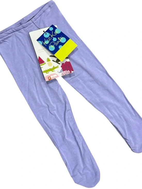 Kickee Pants Bella Girl Lilac Bamboo Footed Tights 0-6M NWT Soft Stretch