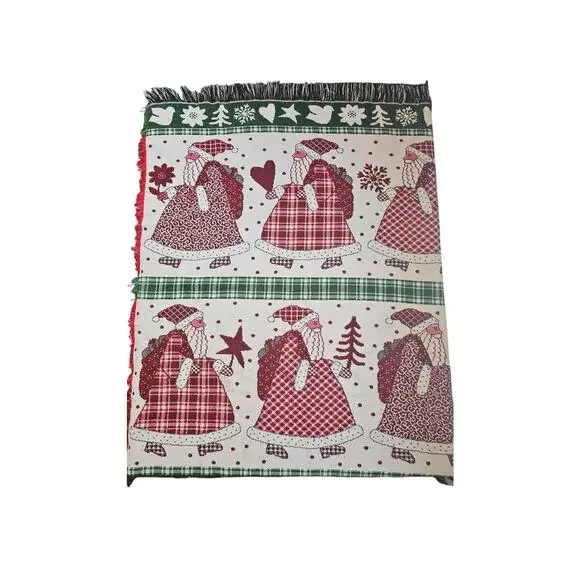 MH inc St Nicholas‎  Santa christmas throw blanket APPROX 47x59