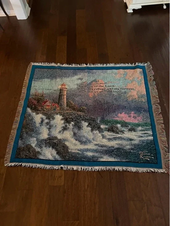 Thomas Kinkade Woven Tapestry Blanket
