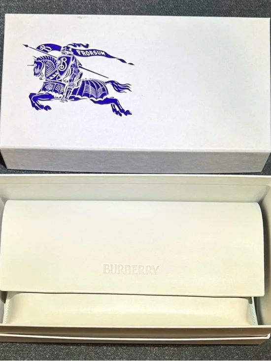 Burberry Glasses Box with Case, Authentication Packet and Cloth
