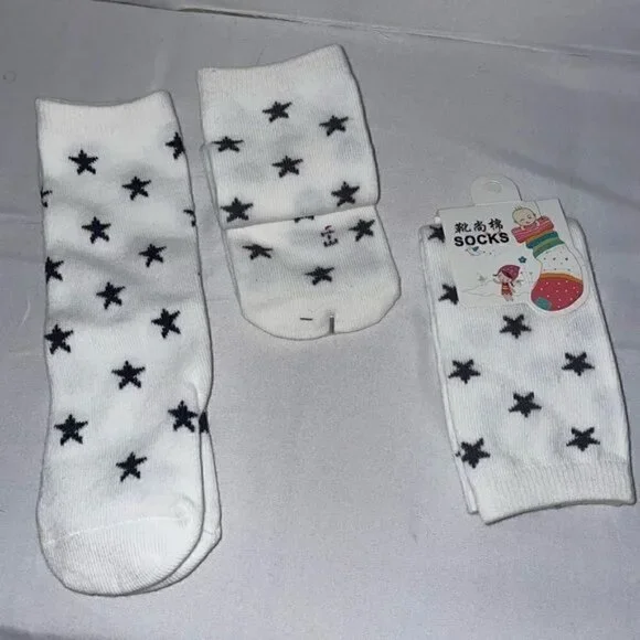 Socks Star Print Toddler Knee High Stars All Over Print Casual High Sock Pull on