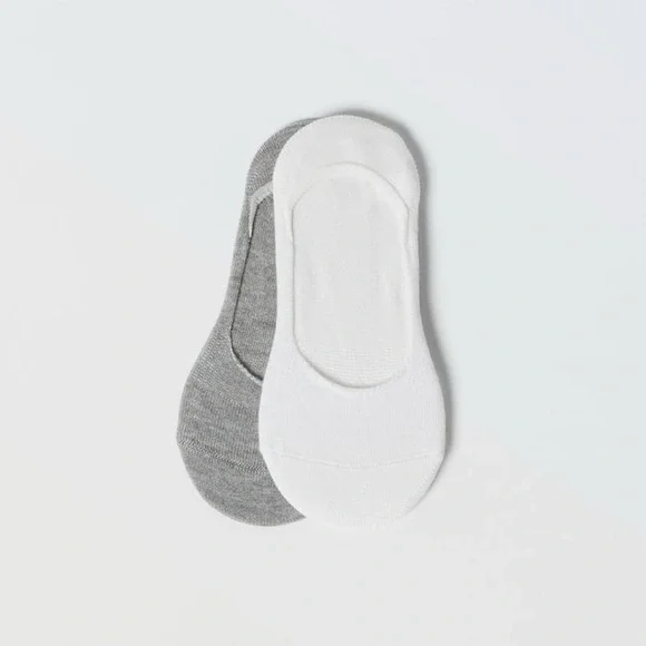 Zara kids, two-pack pairs of basic NO-SHOW socks, 2-4 years
