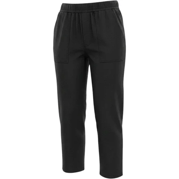 Banana Republic Black Linen Blend Elastic Waist Pull On Pants XS ITM 1868296