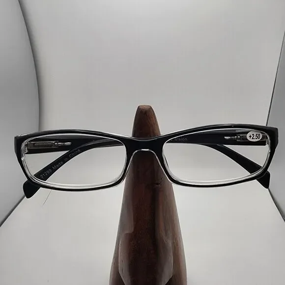 NWOT Yogo Vision Black & Clear +2.50 Readers