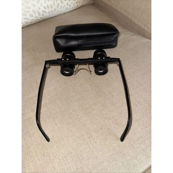 VTG Eschenbach Tele 3x Distance Binocular System Magnifier Glasses Germany Case