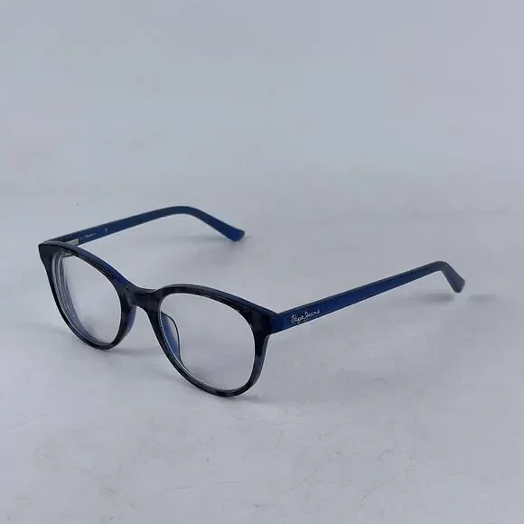 Pepe Gecko PJ 3285 Women Eyeglasses Frame Black Blue Plastic Full‎ Rim 48-19-140