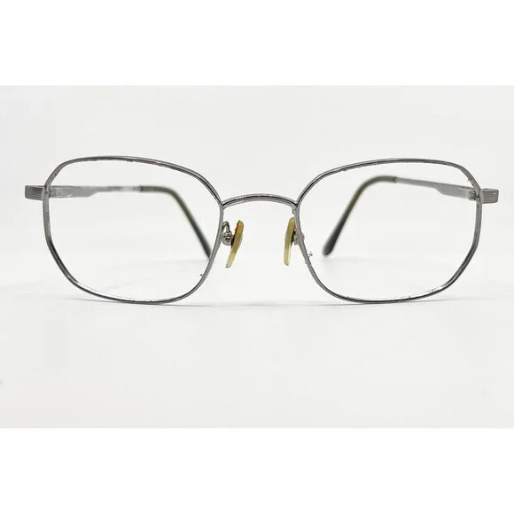 Unbranded Eyeglass Frames Mens Silver Metal Rectangular 52-18-140