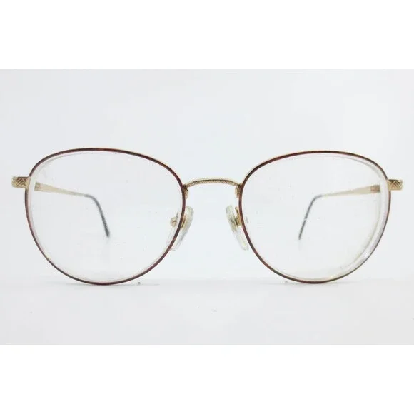Swank Eyewear Marcy 516-842 Gold Oval Eyeglass Frames 52-18-140 Vintage Style