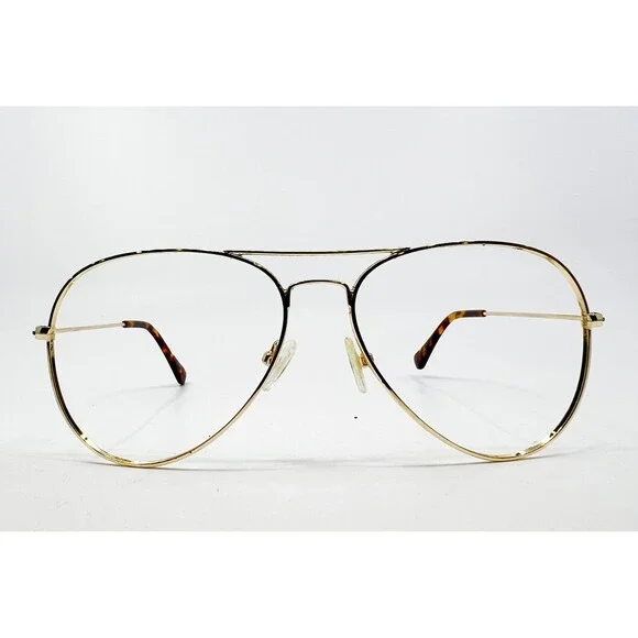 Magnus Eyeglass Frames Unisex Gold Aviator 33-M7576 58-14-140