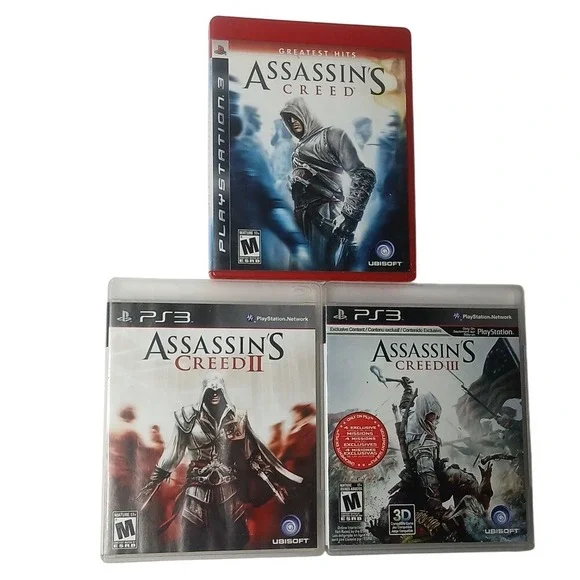 Assassins Creed Trilogy‎ PS3 Bundle Multi Action Adventure Games