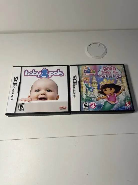 Dora the Explorer Baby Pals Bundle Lot Of 2 Games Nintendo DS Save Mermaids CIB