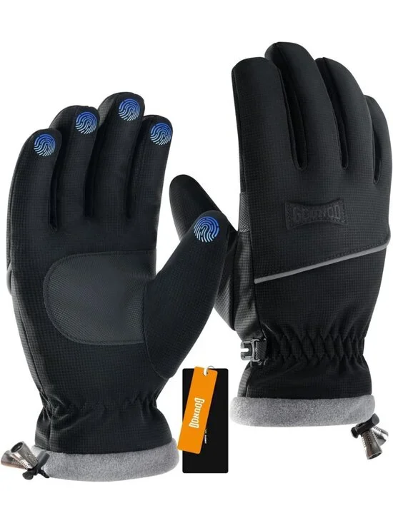 Thermal Waterproof Winter Gloves for Men & Women, Touch Screen, Non-Slip Grip