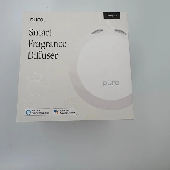 Pura 4 Smart Fragrance Diffuser New Open Box w/ 2 Refills Lavender Yuzu Citron
