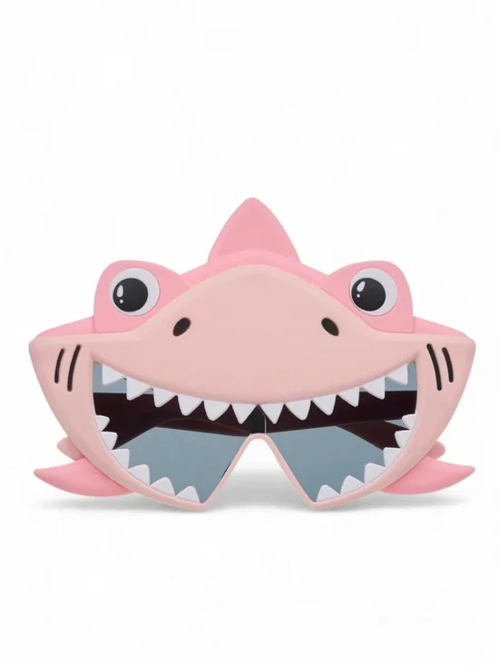 Kids’ 3D Pink ‘Finn the Shark’ 100% UV Protection Sunglasses