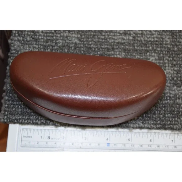Maui Jim Sunglasses Eyeglasses Clam Shell Hard CASE ONLY Brown