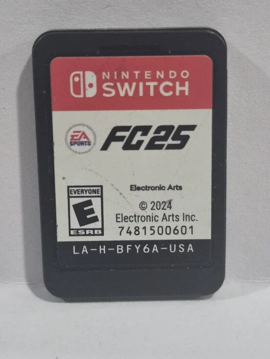 Nintendo Switch Game Card - Black and Red EA FC25 Label ( cartrige Only)