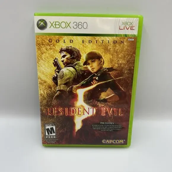 Resident Evil 5 Gold Edition (Microsoft Xbox 360) - CIB - Tested