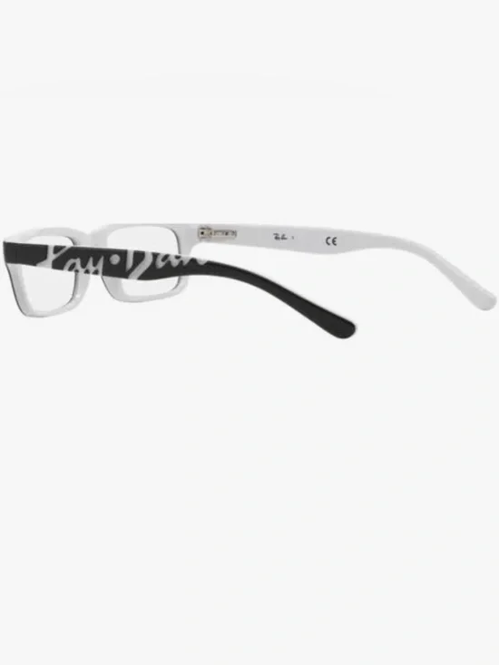 Ray-Ban Black and White Two-Tone Rectangular  Frames