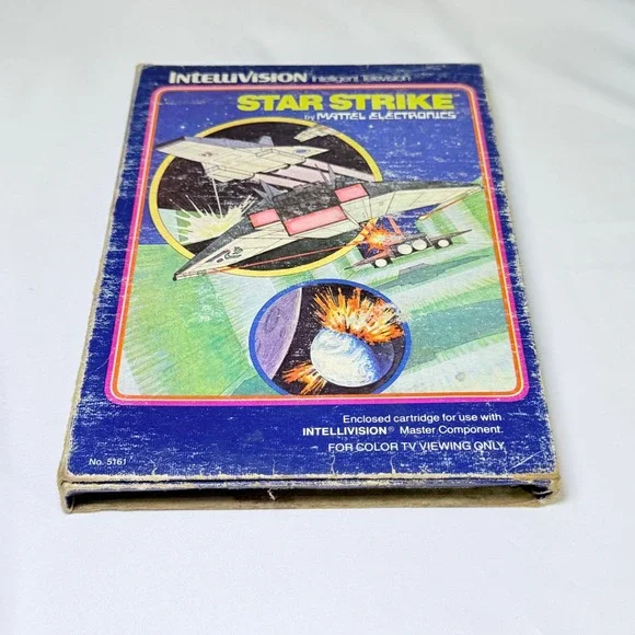 Star Strike Mattel Intellivision 1981 Vintage Video Game Boxed with‎ Manual 5161
