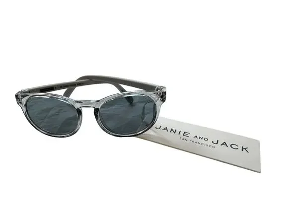 New Janie and Jack Toddlers Gray Silver Sunglasses Size 0-2