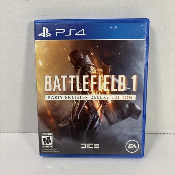 Battlefield 1 Early Enlister Deluxe Edition Sony PlayStation 4 PS4 Game 2016