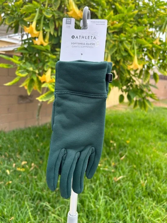 Athleta Women’s Softshell Gloves — Deep Green
