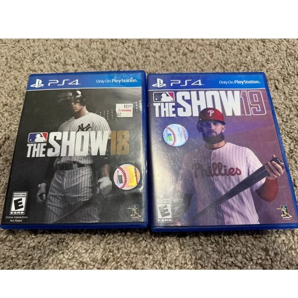 LOT MLB The Show 18 & 19 PlayStation 4 PS4 Baseball Video Game Sony‎