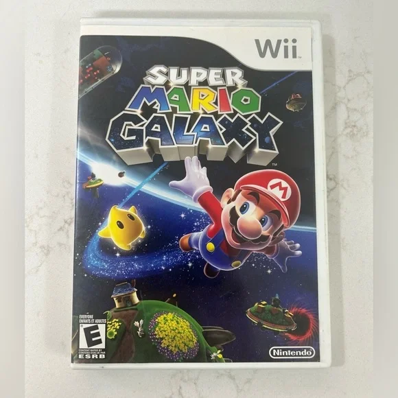 Wii Super Mario Galaxy Video Game Manual Included