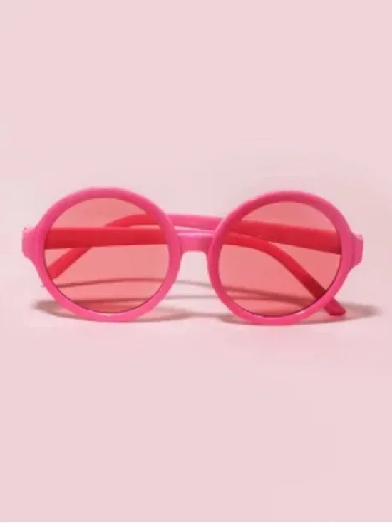Lele Sadoughi x Barbie Round Pink Kids Sunglasses with Tinted Lenses