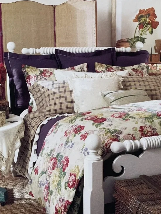 Rare Ralph Vintage Surrey Garden Lauren Floral Cotton Comforter