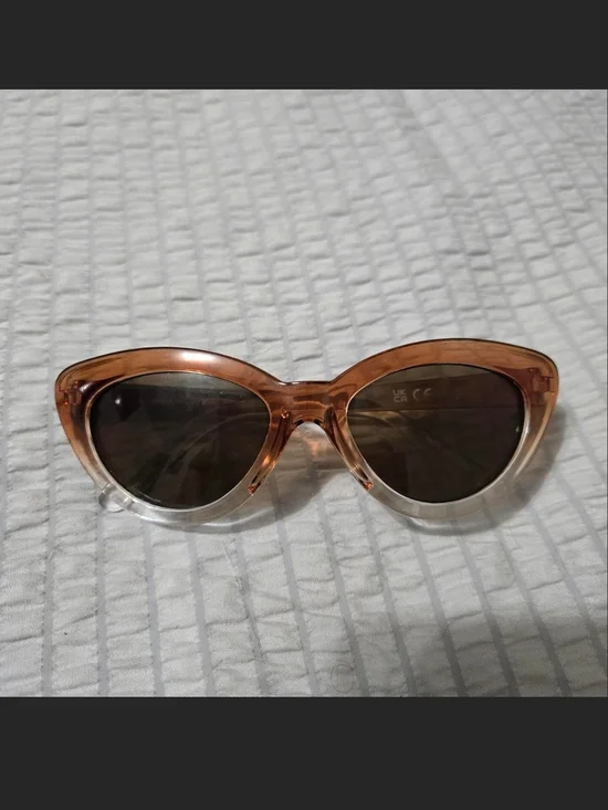 Janie and Jack Kids Cat-Eye Sunglasses in Brown to Clear Gradient