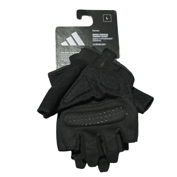 Adidas Essential‎ Training Gloves Black AEROREADY Size L ADGB 15003BK