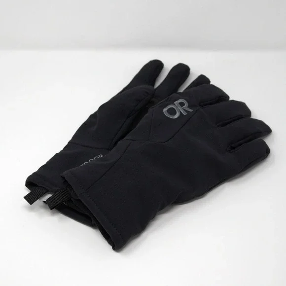 Outdoor Research Womens Black Sureshot Softshell Gloves Size Large