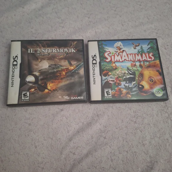 Nintendo DS Game Set - IL-2 Sturmovik & SimAnimals