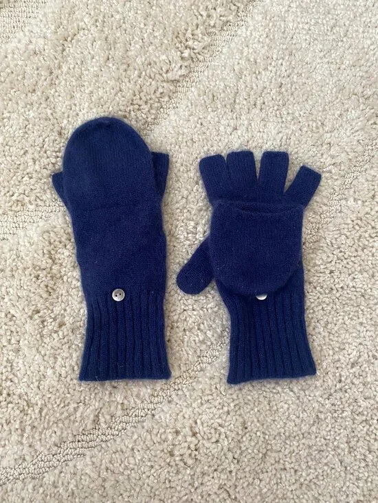 Hill House Cashmere Glovelettes Blue
