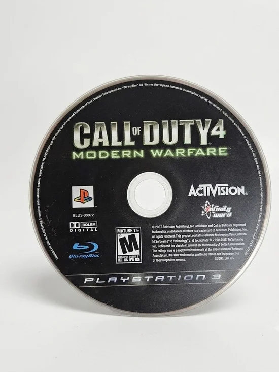 Call of Duty 4 Modern Warfare PS3 Game Disc Only
