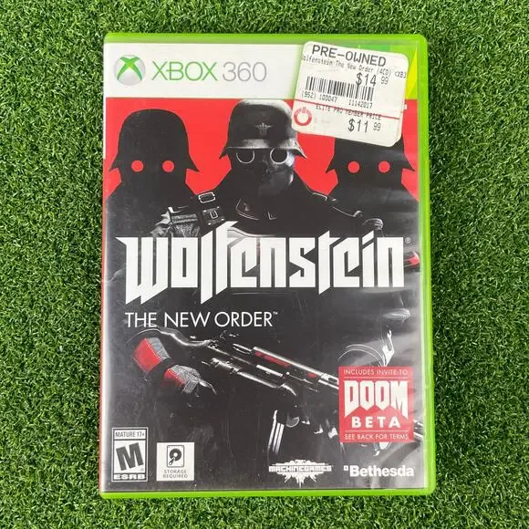 Wolfenstein: The New Order Microsoft Xbox 360 4 Discs