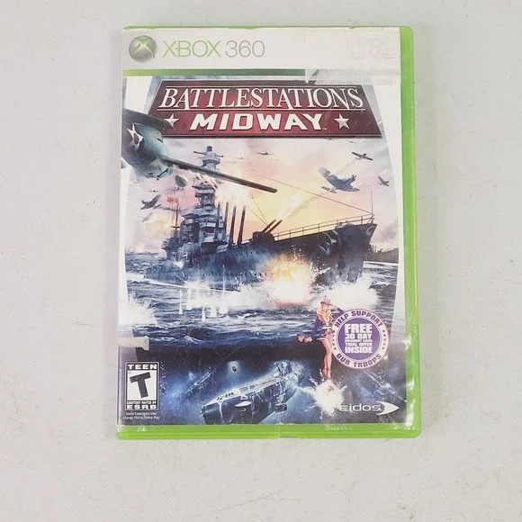 Battlestations Midway Video Game Xbox 360 Green Action Strategy WWII
