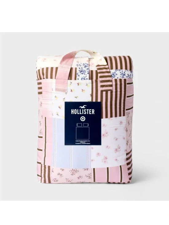 Full/Queen Percale Patchwork Comforter Set - The Hollister Collection at Target
